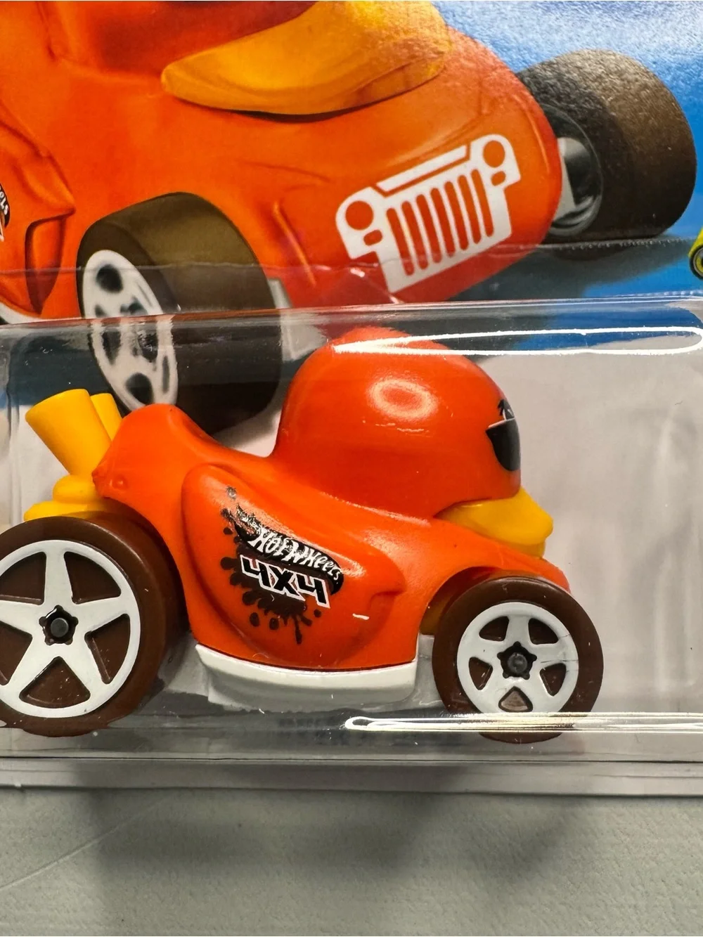 Hot Wheels Duck N' Roll HW Dirt 4/10 Jeep 1:64 Orange Lot of 2